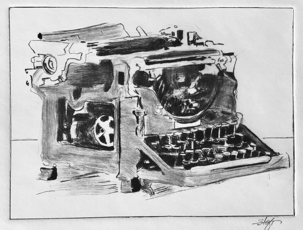 typewriter_old_drypoint